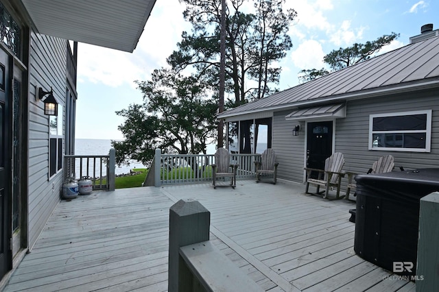 9397 S Bay Rd, Foley, AL 36535 - deck with a water view