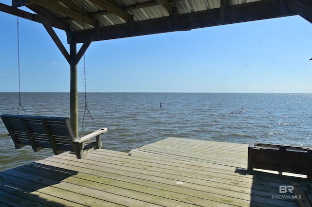 9397 S Bay Rd, Foley, AL 36535 - view of dock with a water view