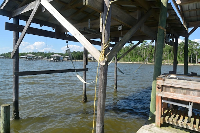 9397 S Bay Rd, Foley, AL 36535 - dock area featuring a water view