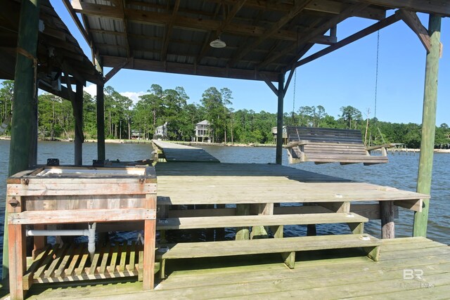 9397 S Bay Rd, Foley, AL 36535 - view of dock featuring a water view
