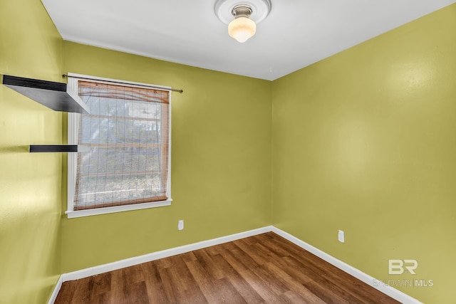 empty room featuring hardwood / wood-style floors