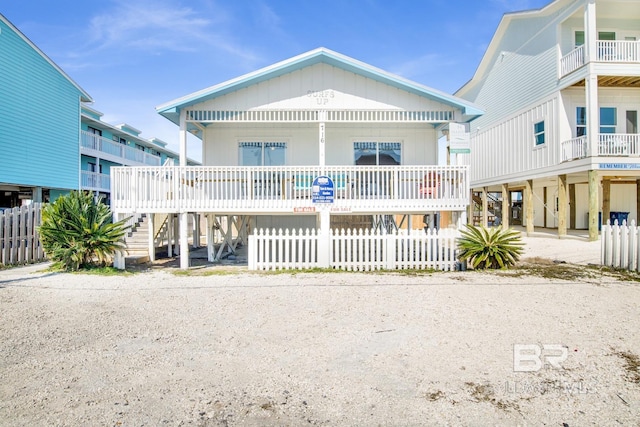 view of coastal home