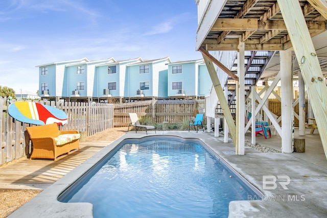 view of pool with a patio area
