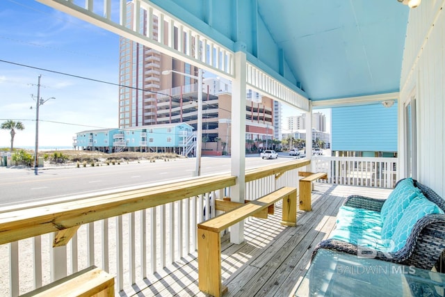 view of deck