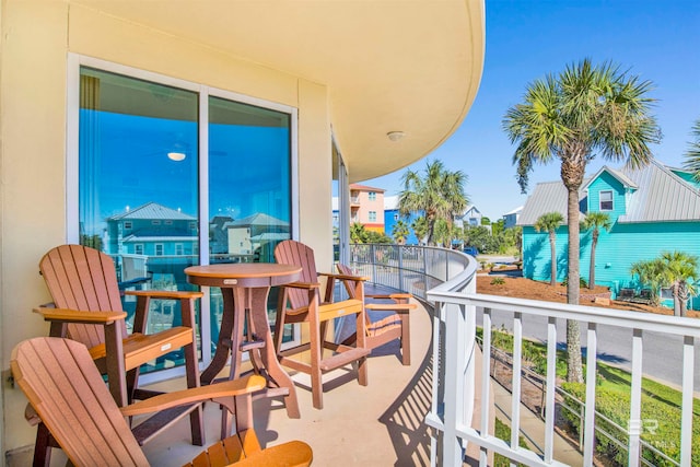 view of balcony