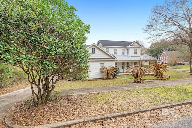 view of front of home with a porch