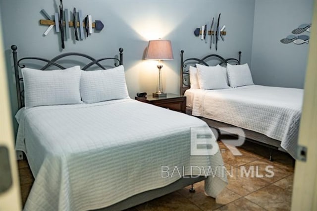 view of tiled bedroom