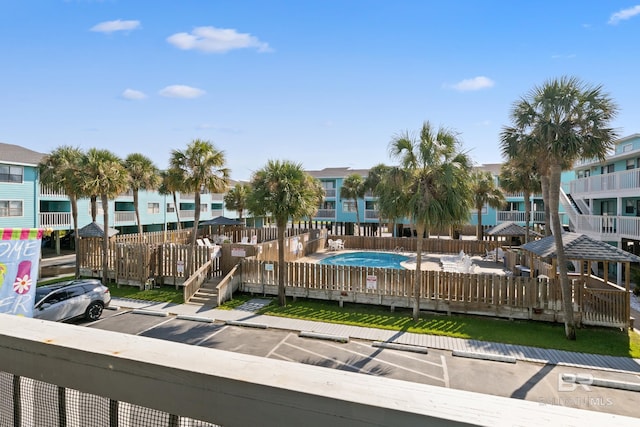 exterior space featuring a community pool