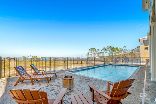 view of pool with a patio area