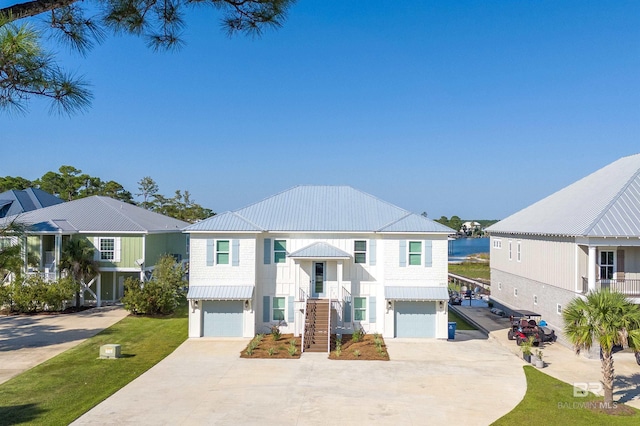 raised ranch featuring a garage