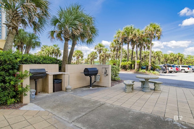 view of patio / terrace with area for grilling