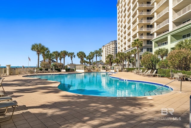 pool featuring a patio