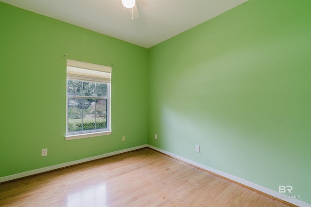 19711 Hunters Loop, Fairhope, AL 36532 - spare room with wood finished floors, baseboards, and ceiling fan