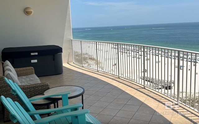 26302 Perdido Beach Blvd Unit D708, Orange Beach, AL 36561 - balcony with view of water and beach