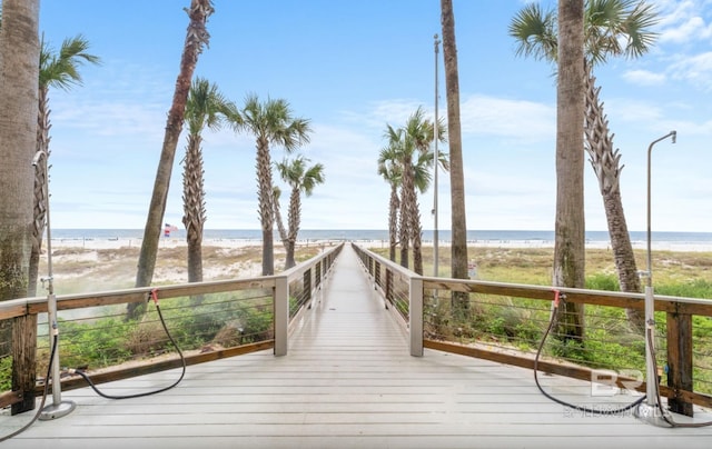 26302 Perdido Beach Blvd Unit D708, Orange Beach, AL 36561 - deck featuring view of water and beach