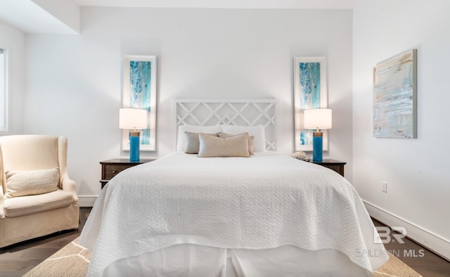 26302 Perdido Beach Blvd Unit D708, Orange Beach, AL 36561 - bedroom with wood finished floors and baseboards