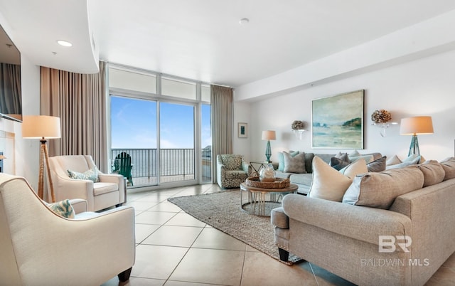 26302 Perdido Beach Blvd Unit D708, Orange Beach, AL 36561 - living area with expansive windows and light tile patterned floors