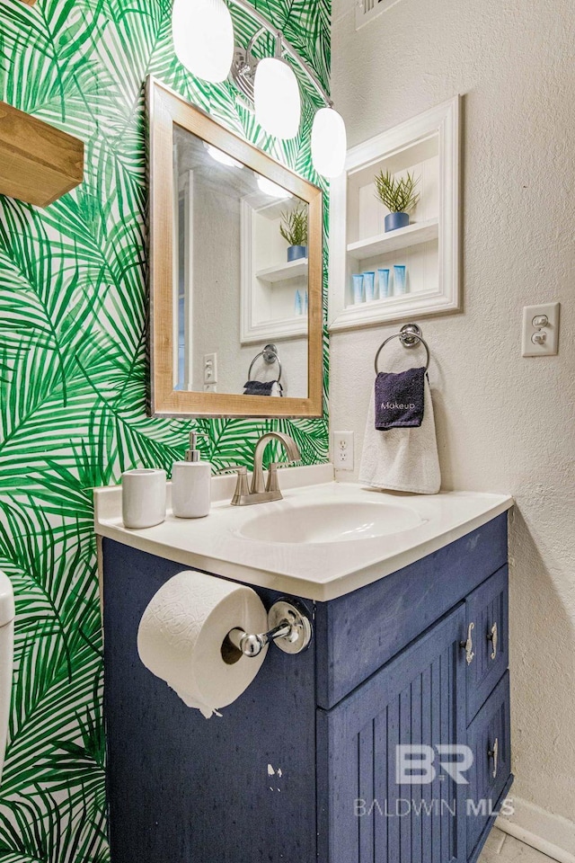 bathroom featuring vanity