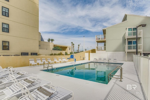 view of pool with a patio