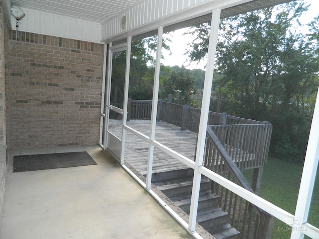 view of sunroom / solarium