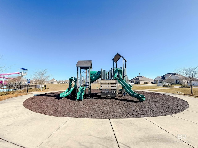 view of community jungle gym