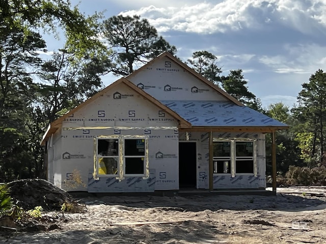 view of property under construction