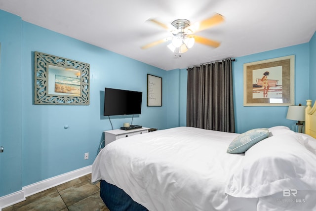 24568 Perdido Beach Blvd Unit 502, Orange Beach, AL 36561 - bedroom featuring baseboards and a ceiling fan