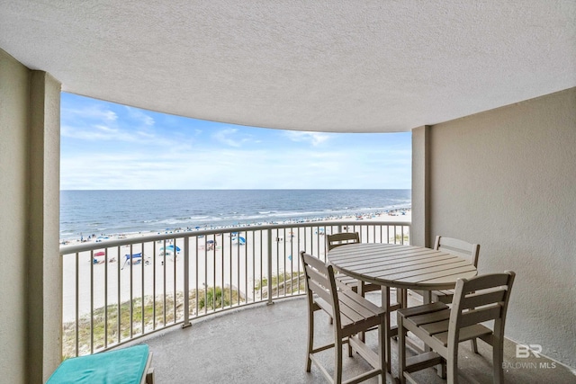 24568 Perdido Beach Blvd Unit 502, Orange Beach, AL 36561 - balcony with view of water and beach