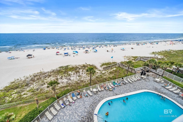 24568 Perdido Beach Blvd Unit 502, Orange Beach, AL 36561 - aerial view of extended coastline and a pool