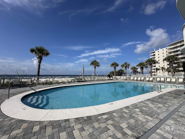 24568 Perdido Beach Blvd Unit 502, Orange Beach, AL 36561 - community pool with a patio area