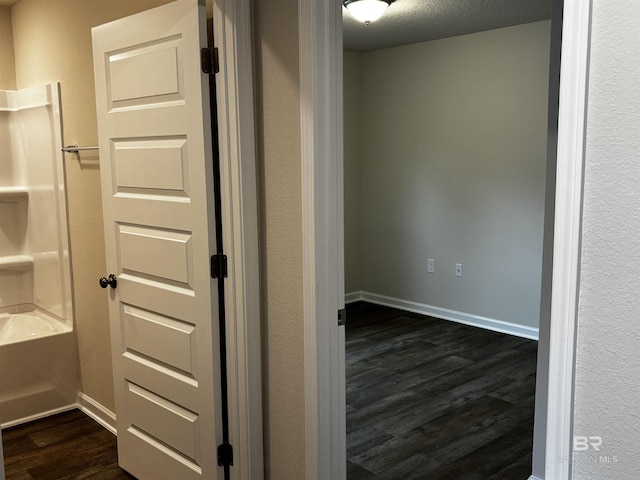 13710 Logan Pl, Foley, AL 36535 - hall featuring dark wood-style flooring and baseboards