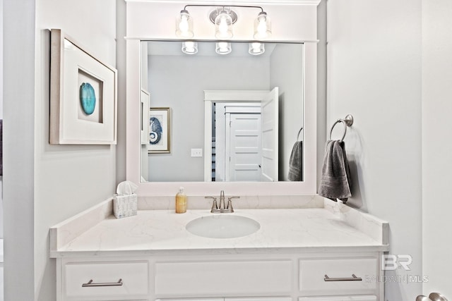 bathroom with vanity