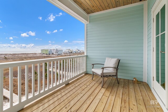 balcony with a city view
