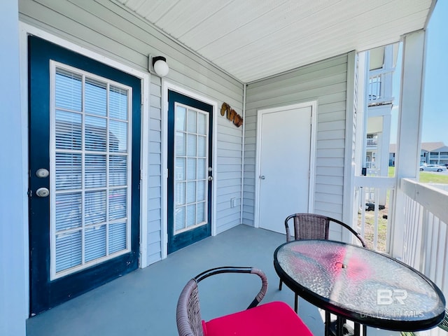 balcony with covered porch