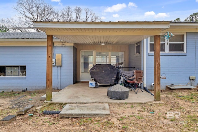 exterior space featuring a patio area