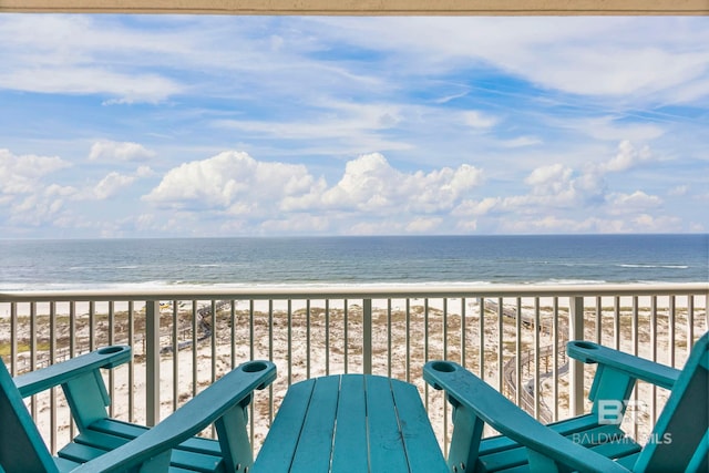 527 Beach Club Trl Unit C908, Gulf Shores, AL 36542 - balcony with a water view and a view of the beach