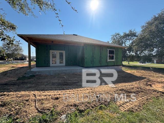 1061 Tampa Ave, Foley, AL 36535 - back of house with french doors and a patio area