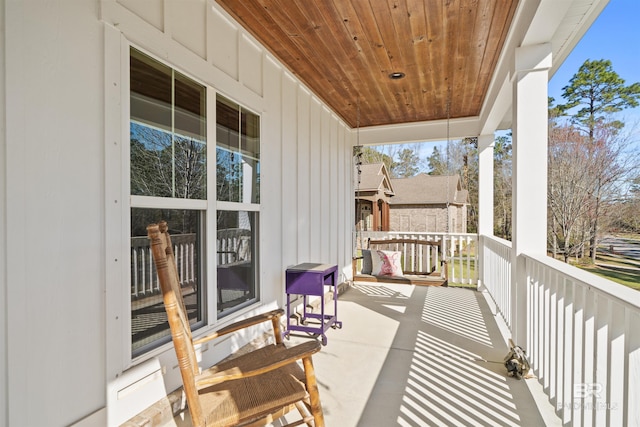 balcony with a porch