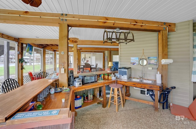 exterior space featuring a sink