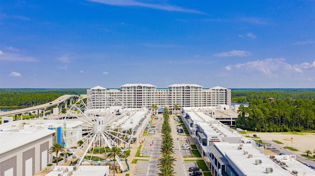 drone / aerial view featuring a view of city