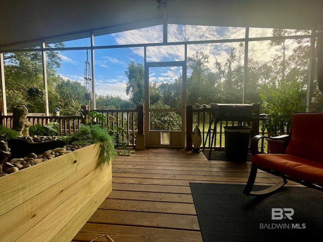 view of sunroom / solarium