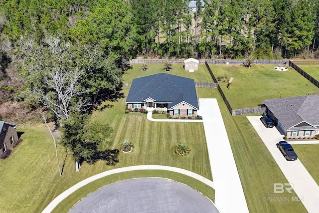 birds eye view of property