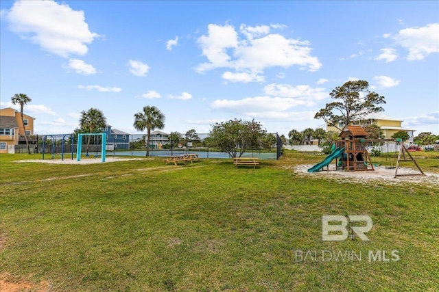 5553 Ponte Verde Rd, Pensacola, FL 32507 - community play area with fence and a yard
