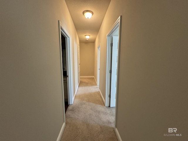 6811 Spaniel Dr Unit C, Spanish Fort, AL 36527 - corridor featuring carpet, a textured ceiling, and baseboards