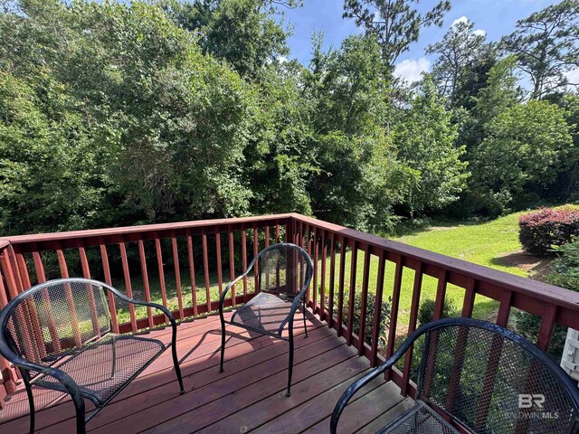 6811 Spaniel Dr Unit C, Spanish Fort, AL 36527 - deck with a yard