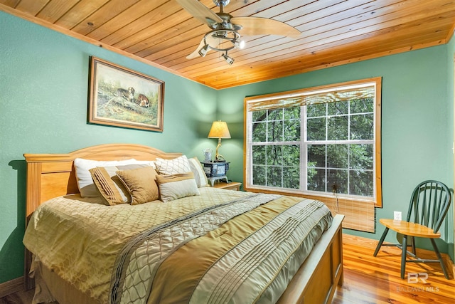 42168 Bayou Rd, Bay Minette, AL 36507 - bedroom with wood ceiling and wood finished floors