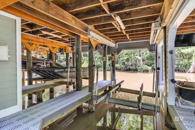 42168 Bayou Rd, Bay Minette, AL 36507 - dock area featuring boat lift