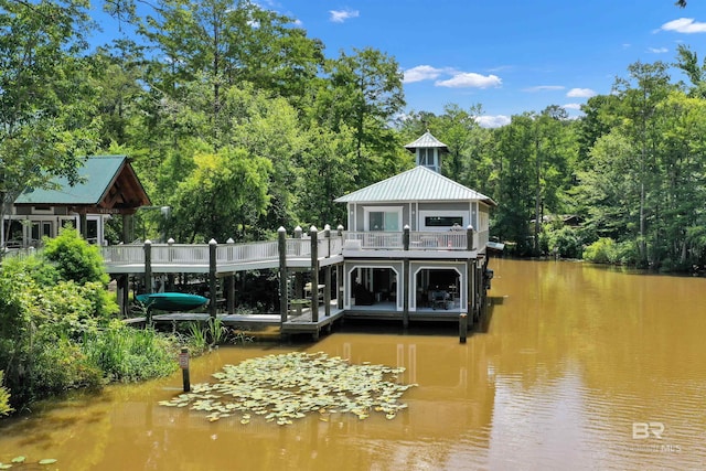 42168 Bayou Rd, Bay Minette, AL 36507 - dock featuring a water view