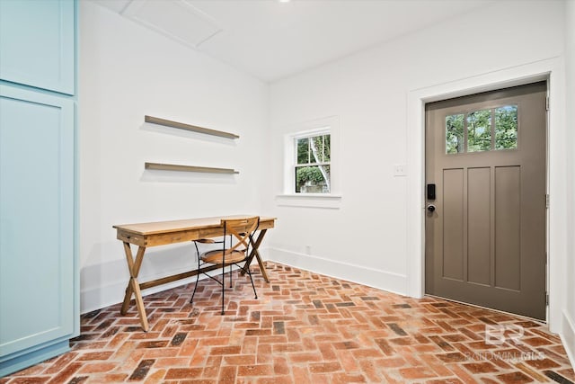 foyer featuring a wealth of natural light