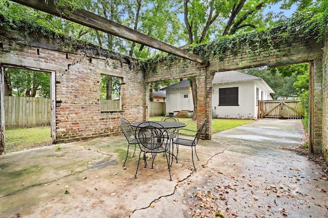 view of patio